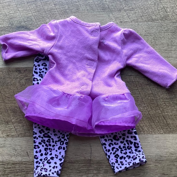Dolly & Me Girl And 18” Doll Matching Outfits Set Size 10 Purple Tunic Leggings - Picture 14 of 15